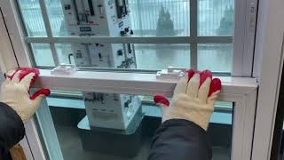 How to tilt Remove and Reinstall sashes for vinyl hung windows [upl. by Laucsap]