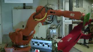 Heavy industrial robot collision [upl. by Shulamith425]