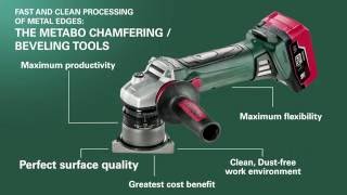 The Metabo Chamfering  Beveling Tools US version [upl. by Koerner247]