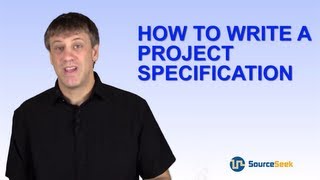 How To Write A Project Specification [upl. by Bain335]