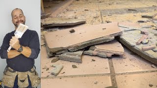 How to Remove A Ceramic Floor [upl. by Nadda68]