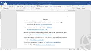 Formatting an APA Style Reference List [upl. by Weingartner762]