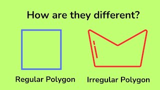 Difference between Regular and Irregular Polygons [upl. by Ennis]