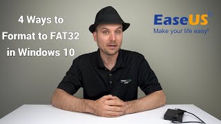 How to Format to FAT32 in Windows 10 [upl. by Tulley]