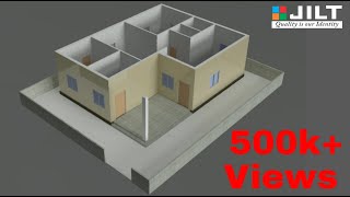 Create 3D HOUSE using Autocad in Easy steps  1 [upl. by Leaper]