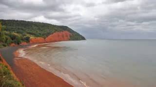 Six Hour Time Lapse of the Ocean Low to High Tide Blomidon Provincial Park Nova Scotia [upl. by Killion]