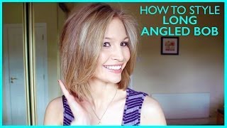 How to Style a Long Angled Bob [upl. by Ettevi]