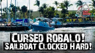 Boat Ramp Disaster  Cursed Robalo Takes out Sail Boat   Extreme Chit Show [upl. by Nessy]