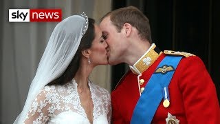 Royal Wedding Will amp Kate Kiss On The Balcony [upl. by Sparkie]