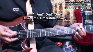 BLACK MAGIC WOMAN Santana Guitar Chords Lesson Tutorial TABS EricBlackmonGuitar [upl. by Rihat42]