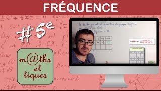 Calculer des fréquences  Cinquième [upl. by Nohs]