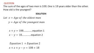 13 Solving Word Problems using Simultaneous Equations [upl. by Janella]