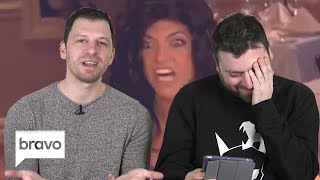 Albie and Chris Manzo React to Teresas Famous Table Flip  The Daily Dish  Bravo [upl. by Amsden]