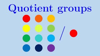 Chapter 5 Quotient groups  Essence of Group Theory [upl. by Dami537]