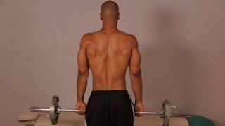 How to Do a Standing Barbell Shrug  Back Workout [upl. by Oludoet]