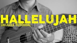 Leonard Cohen  Hallelujah Ukulele Tutorial  Chords  How To Play [upl. by Merralee]