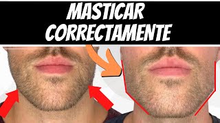 Cómo MASTICAR CORRECTAMENTE  MEWING [upl. by Kareem]