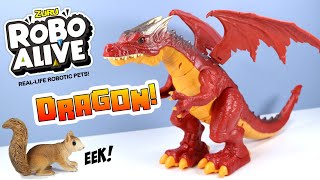 ROBO Alive Toys Fire Breathing Dragon Unboxing Robotic Pet Zuru [upl. by Clarissa]