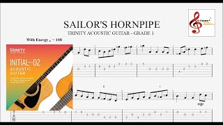 SAILORS HORNPIPE  Trinity Acoustic Guitar  Grade 1 [upl. by Nidnal]