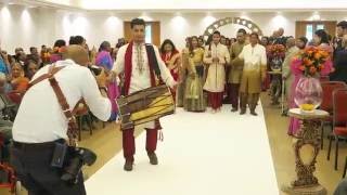 The DHOL Company Grooms wedding entrance  Baraat [upl. by Konstantine]