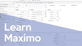 Purchasing for Work Orders in Maximo [upl. by Yrrol778]