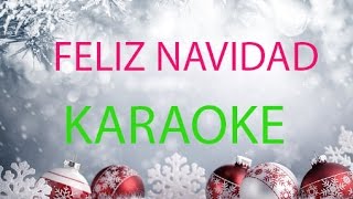 FELIZ NAVIDAD  KARAOKE [upl. by Raamaj]