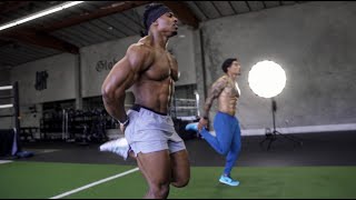 10 MINUTE FAT BURN WORKOUT  NO EQUIPMENT  SIMEON PANDA amp AUSTIN DOTSON [upl. by Gurney]