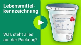 LebensmittelKennzeichnung erklärt Was steht auf der Verpackung [upl. by Caron517]