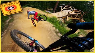 Chasing A Pro Slopestyle Rider Down a Bike Park [upl. by Yhtorod475]