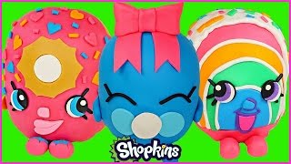 SHOPKINS Giant Play Doh Surprise Eggs Opening Videos  Fun Surprise Toy Opening [upl. by Eedyaj]