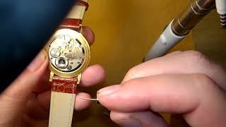 How to jumpstart stuck mechanical watch [upl. by Ellimahs]