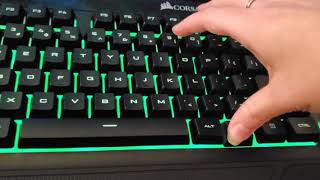 How to fix corsair K55 lights on keyboard [upl. by Htir]