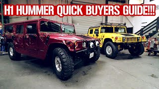 H1 HUMMER YEAR TO YEAR QUICK BUYERS GUIDE [upl. by Llertnor]