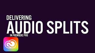 Exporting Split Track Audio from Premiere Pro  Adobe Creative Cloud [upl. by Scuram498]