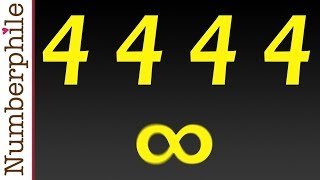 The Four 4s  Numberphile [upl. by Ozne]