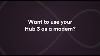 How do I use my Virgin Media Hub 3 as a modem [upl. by Yssac]