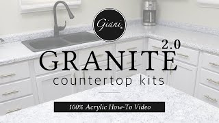 Giani® Granite 20 Countertop Kits  100 Acrylic HowTo Video [upl. by Otrebmuh]