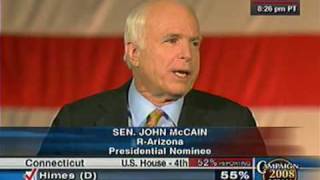 Senator John McCain Election Night Speech Full Video [upl. by Scheers759]