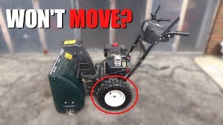 MTD Snowblower Doesnt Move  HOW to FIX [upl. by Oiliduab]