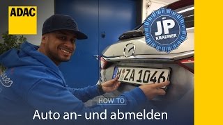 Auto an und abmelden  HowTo mit JP Kraemer  ADAC [upl. by Anahc734]