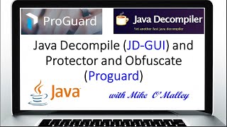 Java  Decompile JDGUI and Obfuscate Proguard Exploration [upl. by Aiek]