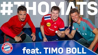 ThoMats 8  Table Tennis Challenge w Timo Boll  Müller vs Hummels [upl. by Namqul]