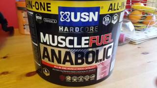 USN Muscle Fuel Anabolic Protein Powder REVIEW [upl. by Oberstone361]