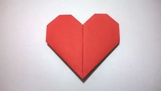 COMO HACER UN CORAZON DE PAPEL  How to make a paper heart [upl. by Hedwig]