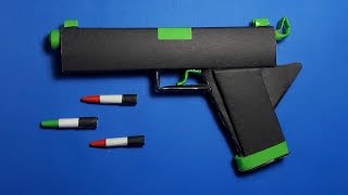 DIY How To Make a Paper Radiation Gun That shoots paper bullets Toy weaponsBy DrOrigami [upl. by Ayhtnic]