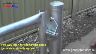 Gate Latch 2 way for round pipe and square [upl. by Dawna]