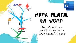 como hacer mapa mental en word  Mind Map in word [upl. by Enylekcaj]