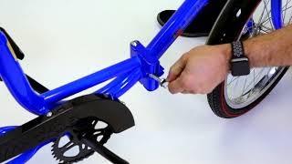 How to Fold and Unfold a Worksman Folding Tricycle  eSpecial Needs [upl. by Iah]