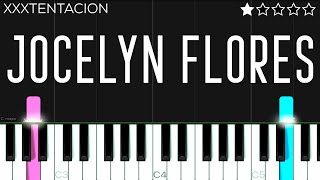 XXXTENTACION  Jocelyn Flores  EASY Piano Tutorial [upl. by Aneehta]