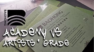 Baohong Watercolor Block  Academy Versus Artists Grade  Review And Comparison [upl. by Nawrocki151]